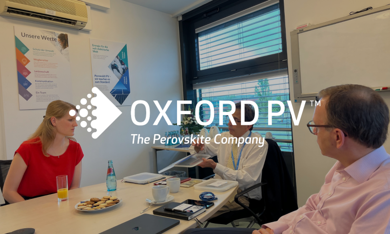 Sonja Eichwede visits Oxford PV